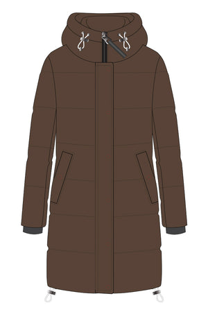 HOODED MAXI PUFFER