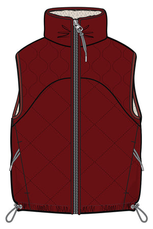 REVERSIBLE LIGHT WEIGHT QUILTED VEST
