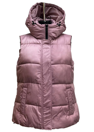 HOODED RECYCLED PUFFER VEST