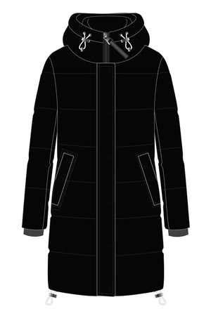 HOODED MAXI PUFFER