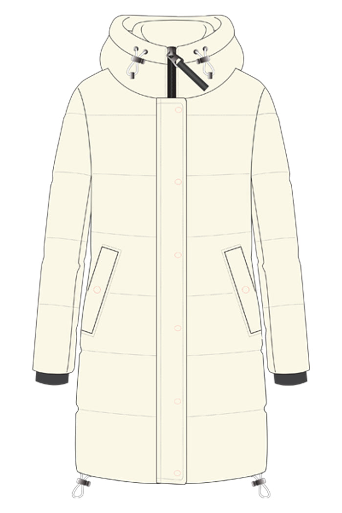 HOODED MAXI PUFFER
