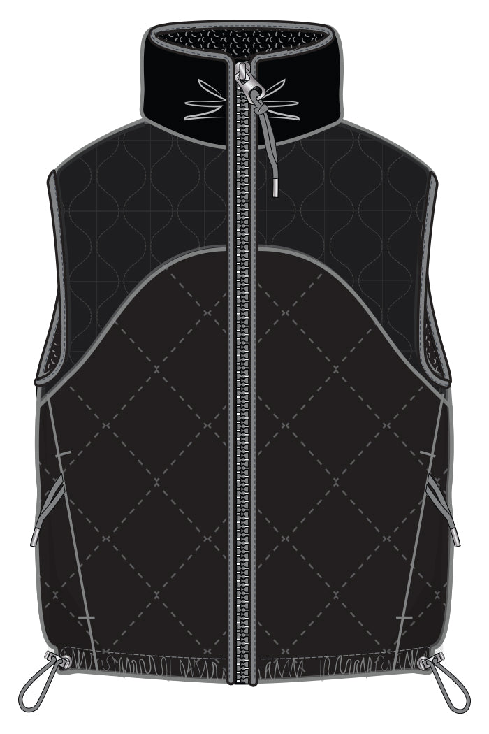 REVERSIBLE LIGHT WEIGHT QUILTED VEST