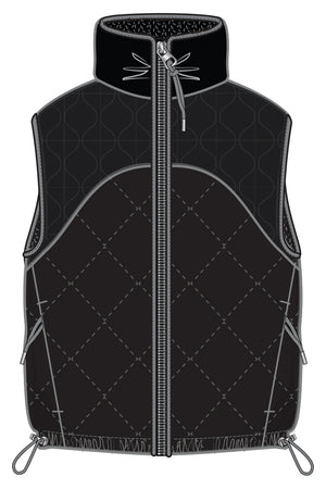 REVERSIBLE LIGHT WEIGHT QUILTED VEST